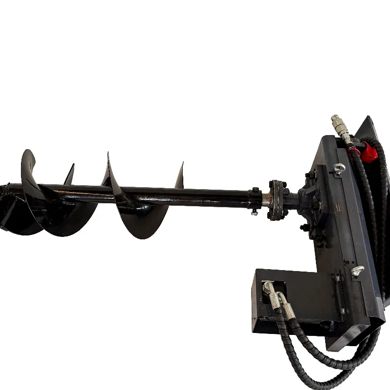 

【Best-selling】Customizable Alloy Steel Auger Drill With Motor Attachment For Mini Skid Steer Loader Track/Crawler-RDGM Brand