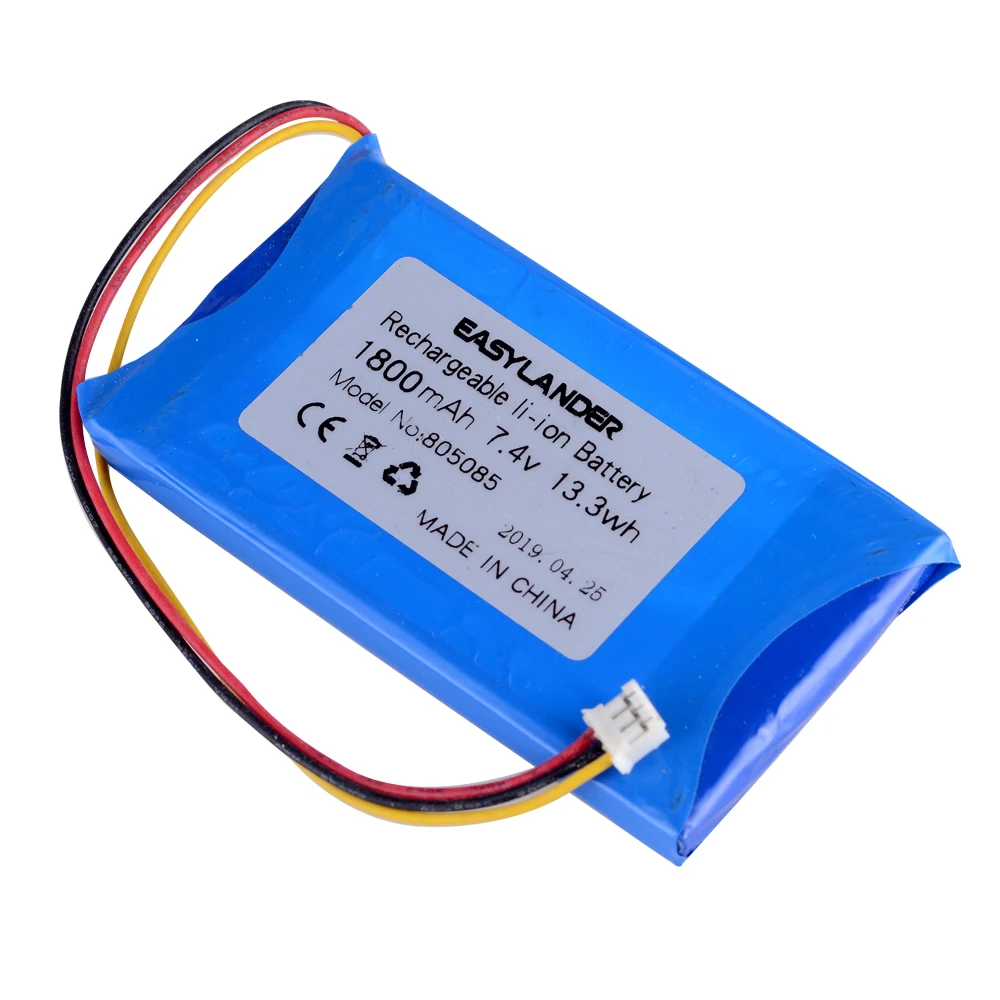 7.4V 1800mAh 805085 2.0 3p Polymer Lithium LiPo Rechargeable Battery For DIY tablet pc  Lampe LED Lithging