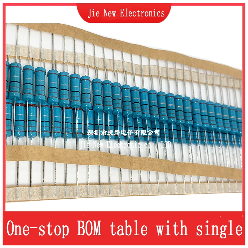 20PCS 2W 1R-10M 1%  Metal Film Resistor 10R 22R 100R 1K 3.9K 10K 36K 82K 100K 680K 1M 330 510 1K8 9.1K 680 Ohm Resistance