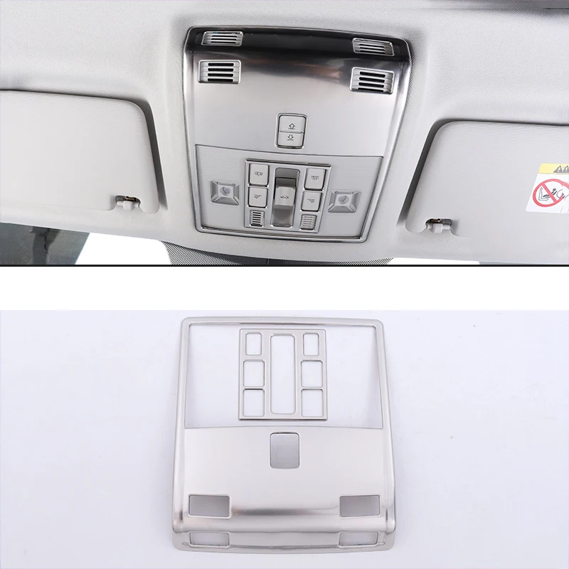 Car Front Ceiling Reading Light Panel Lamp Trims for Volkswagen Tharu VW Taos 2018 2019 2020 2021 2022 2023 Accessories Kit Auto