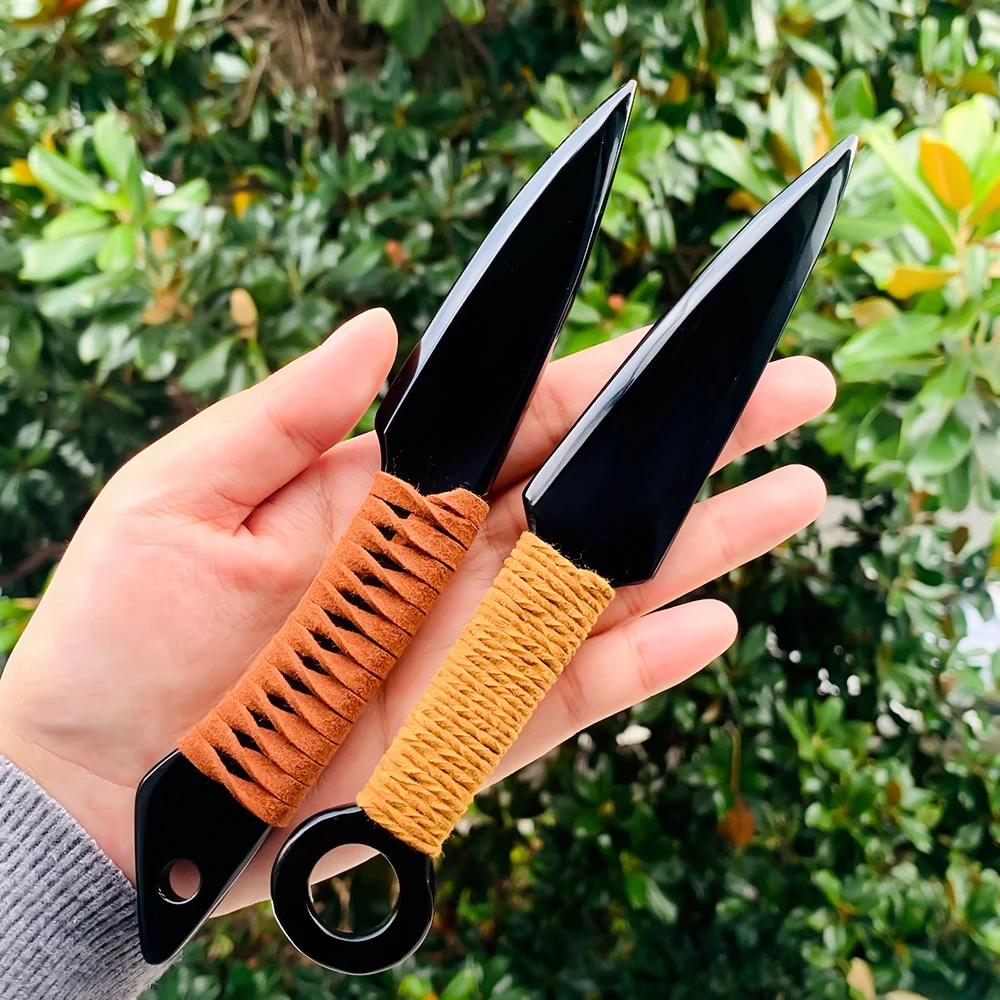 1pc Five Style Black Obsidian Handcrafted Knife Statue, Raw Stone Model Knife Polished Crystal Figurine for Living Room