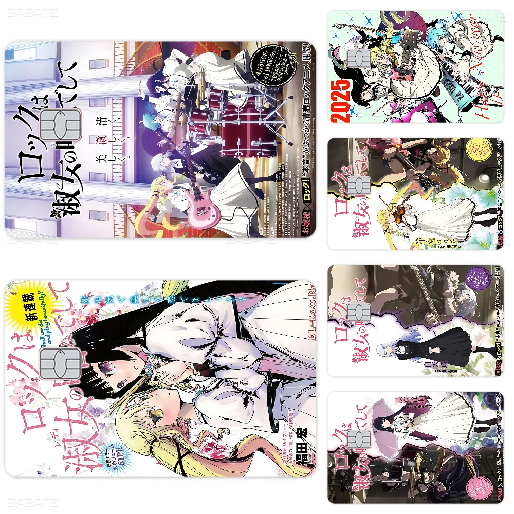 

Popular Japanese Anime R-Rock Is A Lady's M-Modesty Anime Matte Front Skin Film Sticker Cover For Small Chip Credit Card Debit