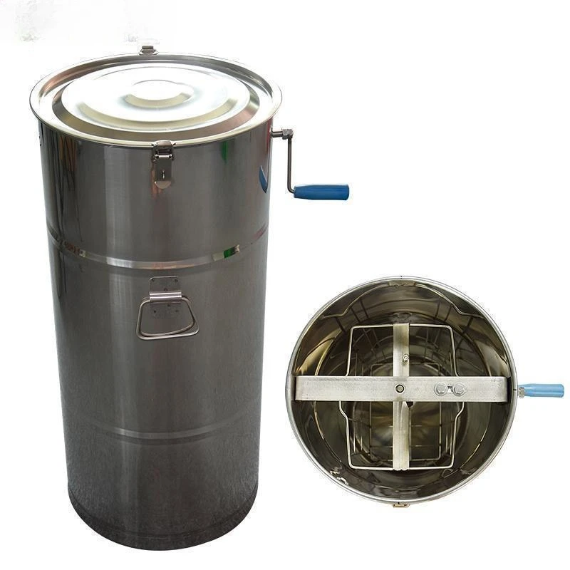 

Beekeeping equipment 2 stainless steel honeycomb manual honey extractors