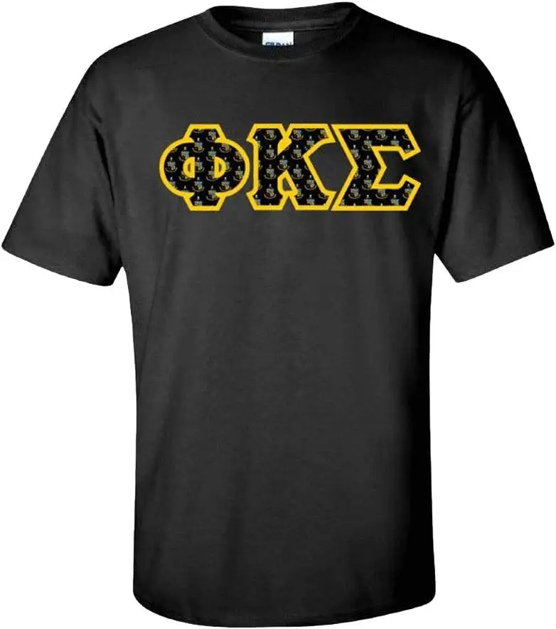 Phi Kappa Sigma Fraternity Crest Twill Letter Tee