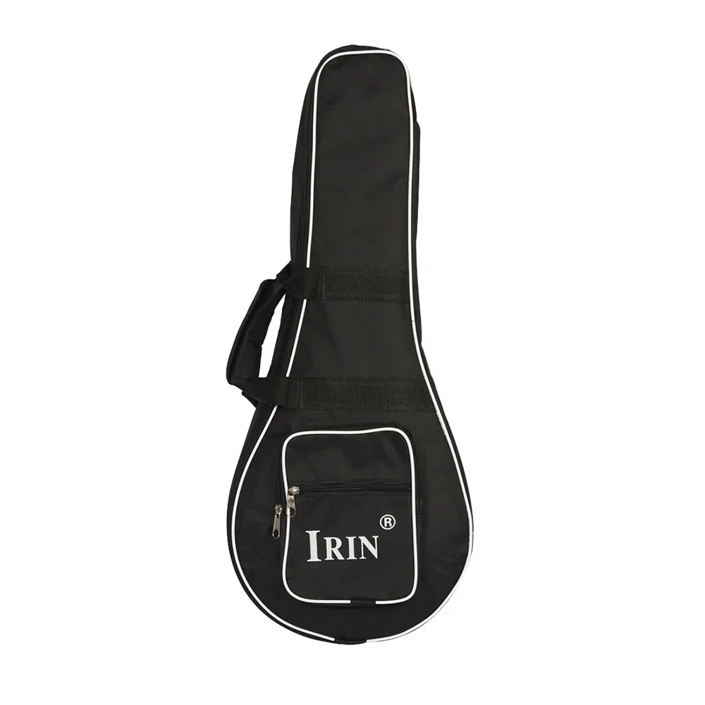 IRIN Black Mandolin Bag Portable Thickened Cotton Soft Case Guitar Mandolin Backpack Handbag Stringed Instrument Accessories