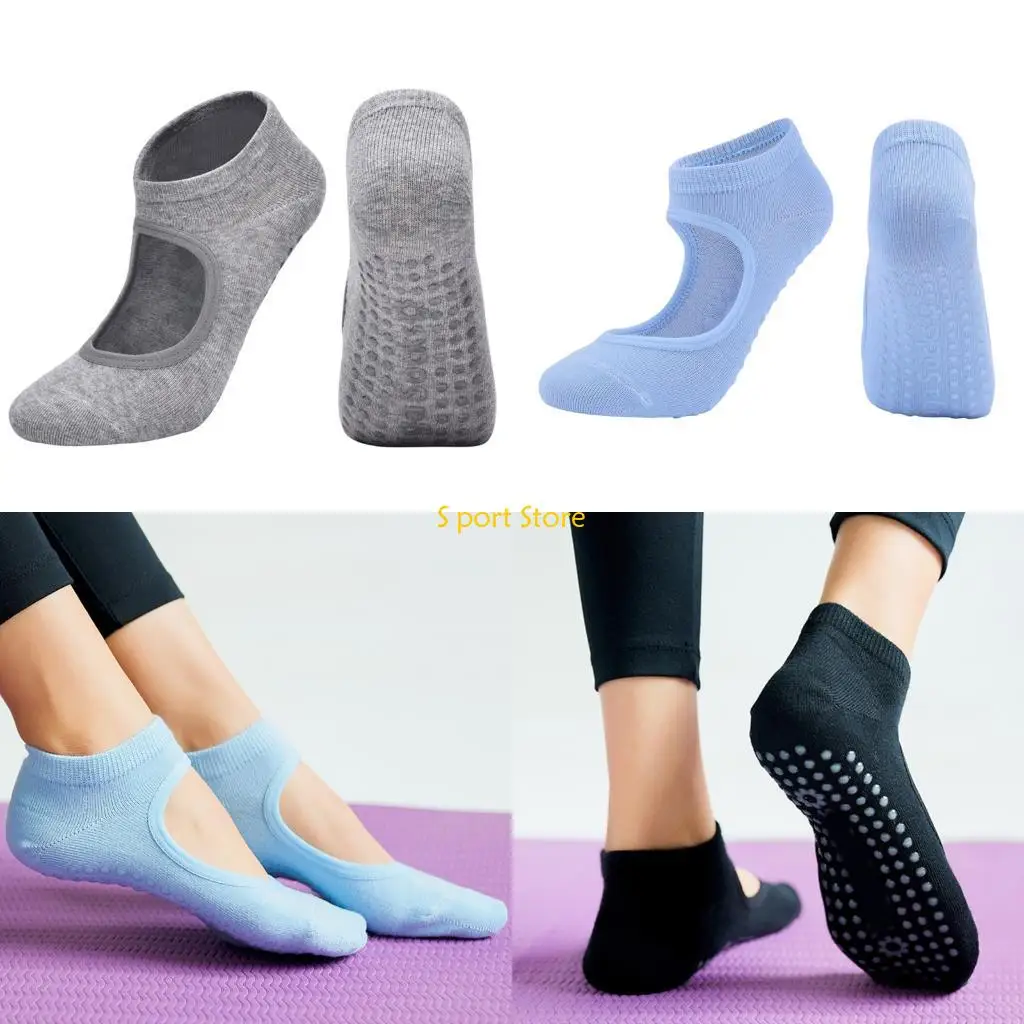 

U2JB женские носки для пилатеса, противоскользящие спортивные носки для тренажерного зала, фитнеса, танцев
