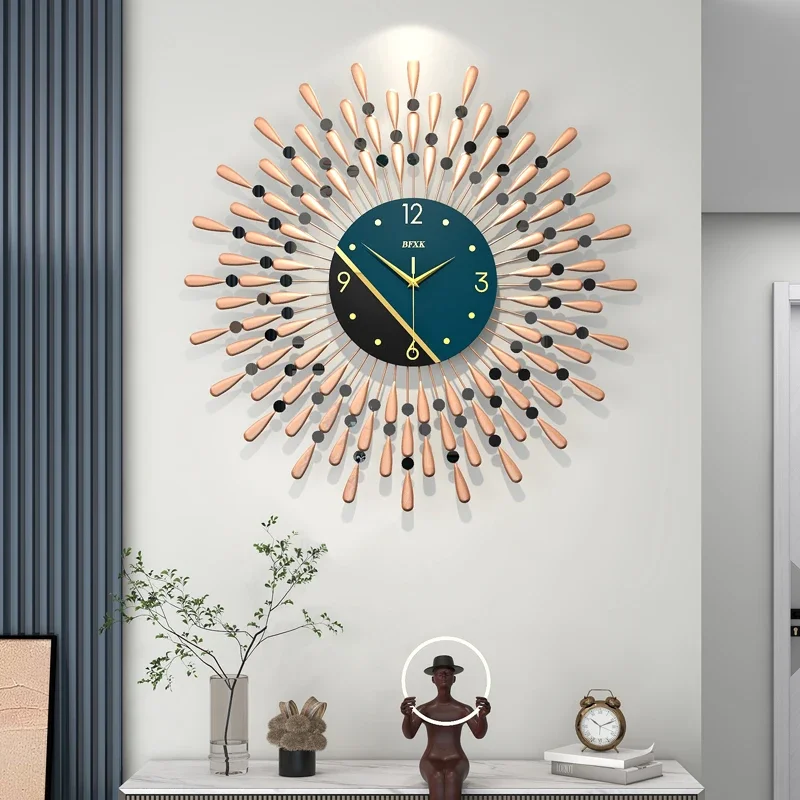 Modern Wall Clocks Art Mural Living Room Luxury Aesthetic Wall Watch Design Minimalist Fashion Horloge Murale Home Decoration