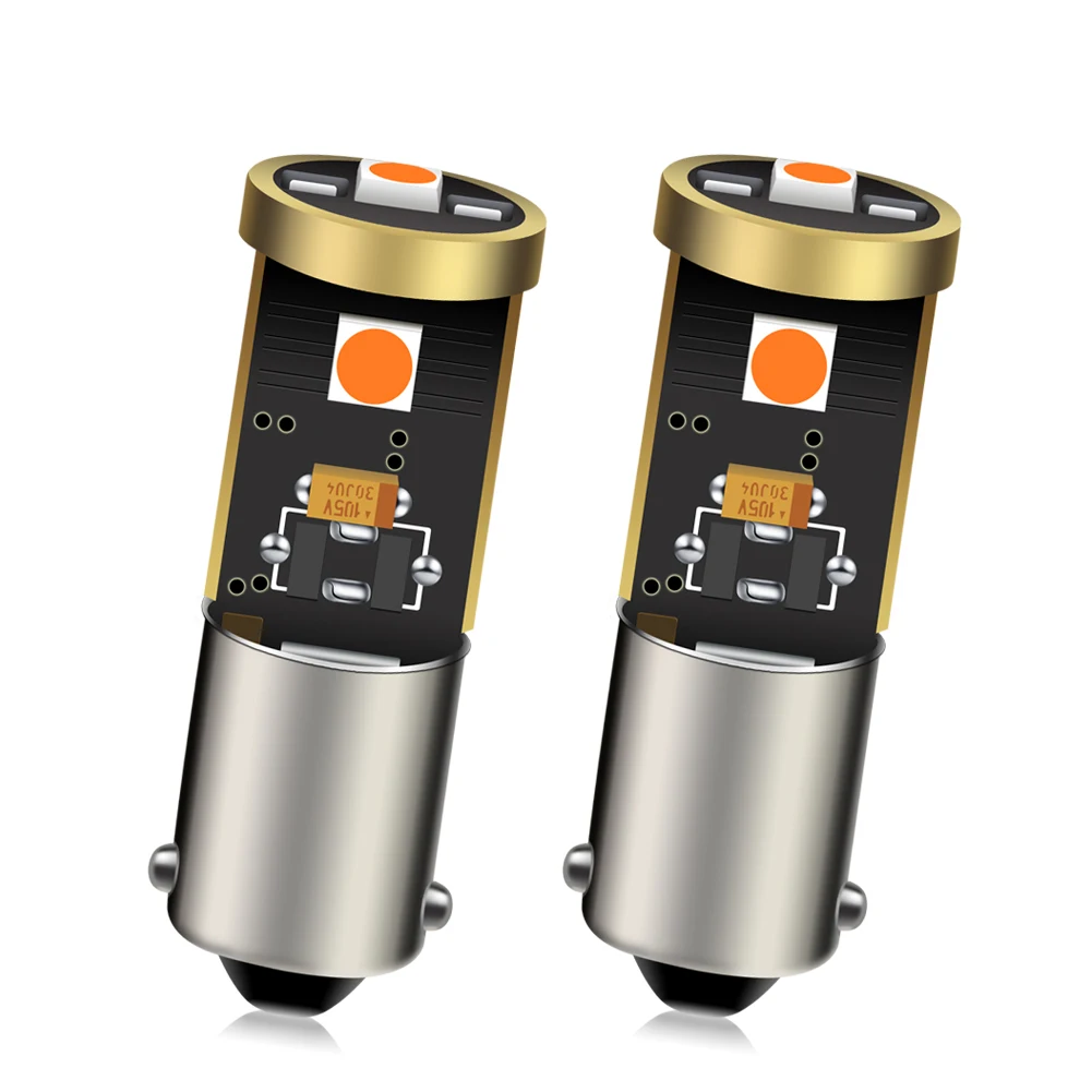 

2pcs BA9S BAX9S BAY9S Canbus Car Lights LED For Car Moto Truck Reverse Parking Lights H21W H6W T4W License Plate Lights 12V-24V