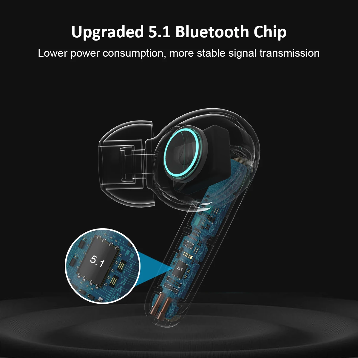 Bluetooth Wireless Headphones Deep Bass TWS Earphones Noise Canceling Sports Waterproof Earbuds HD Call Headsets With Microphone