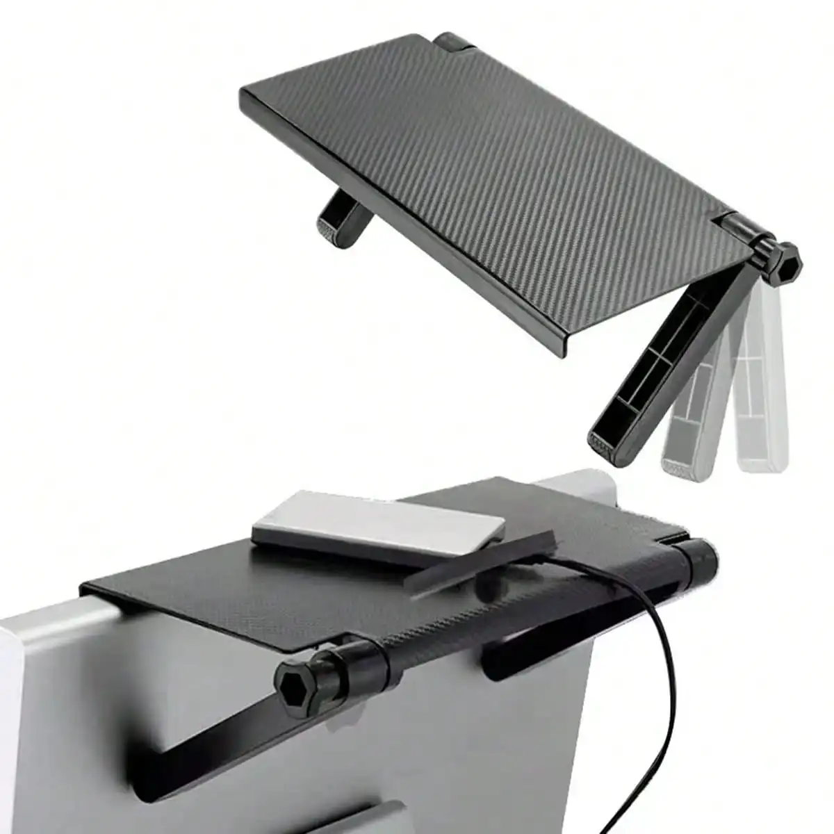 Adjustable TV Screen Top Shelf Home Office Organizer Computer Monitor Desktop Stand Display Rack Router Storage Holder