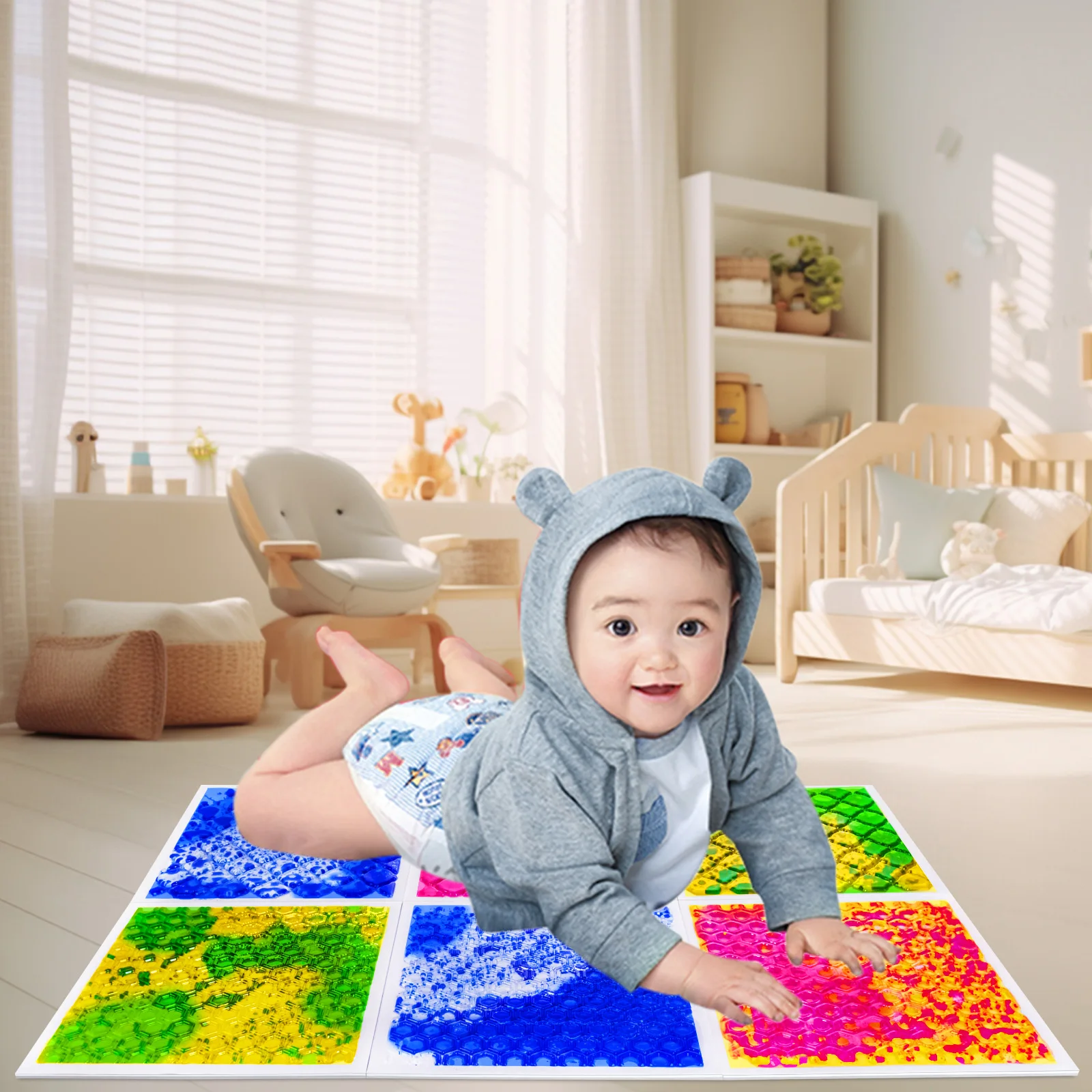Touch What You See: Visual Sensory Toys Connect Kids to Tactile Fun on Sensory Mat