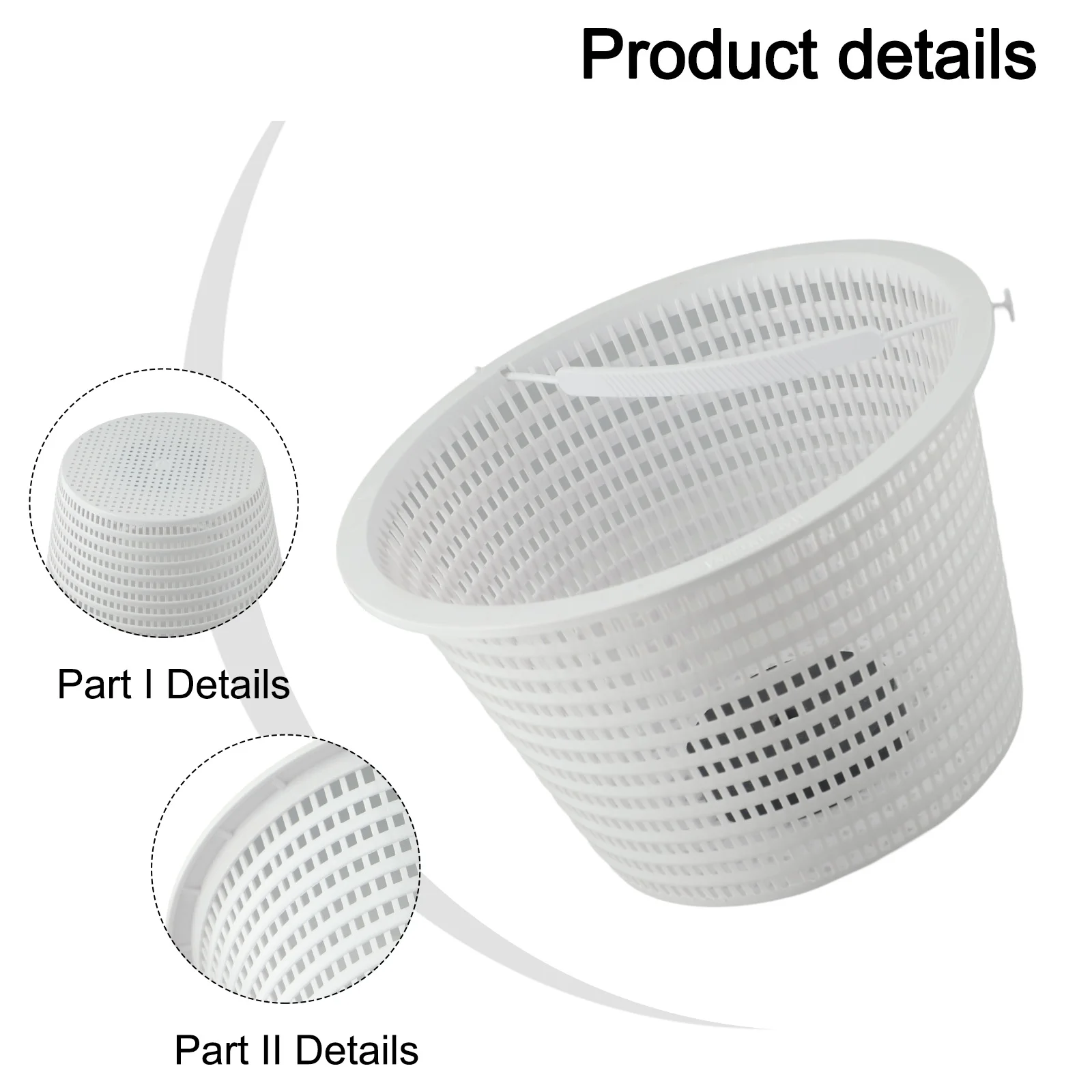 Replacement Pump Basket for SP1070 and SP1082 Models, Enhanced Stability with Weighted Bottom and Additional Weights