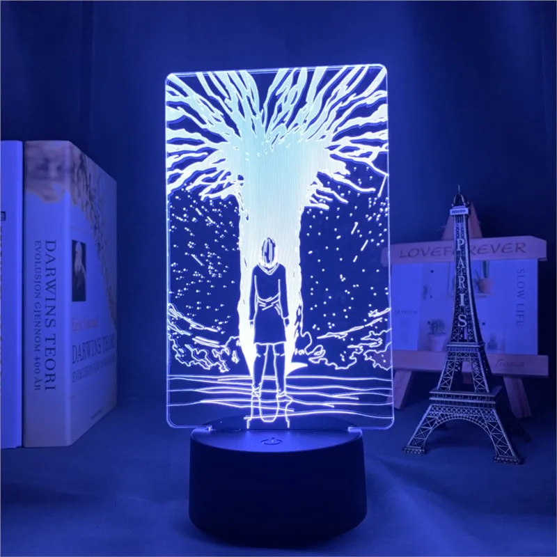 Ataque da lâmpada 3d no caminho de titã luz para decoração do quarto crianças presente ataque em titan led night light path