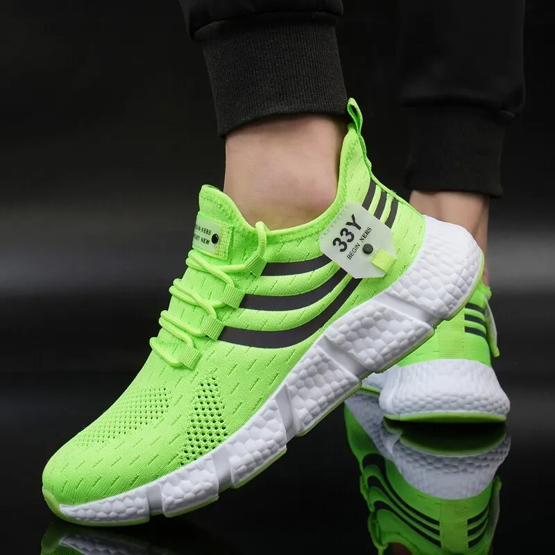 Męskie buty sportowe na co dzień Oddychające lekkie trampki Outdoor Mesh Czarne buty do biegania Sportowe buty do biegania Tenis Buty do chodzenia