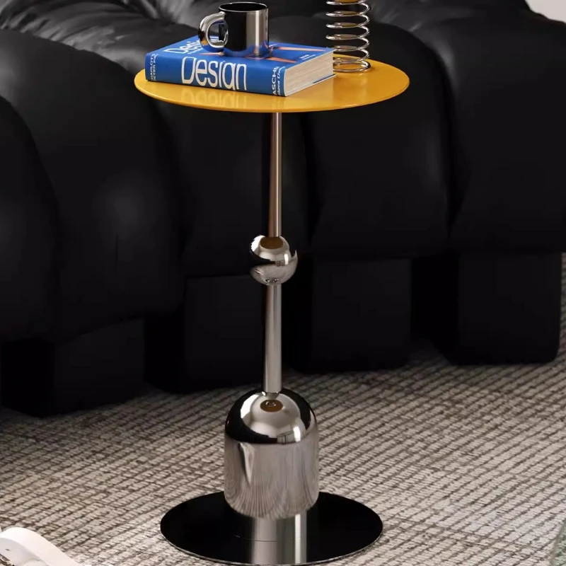 Bauhaus Glass Side Tables Stainless Steel Luxury Corner Stand for Living Room Modern Bedside End
