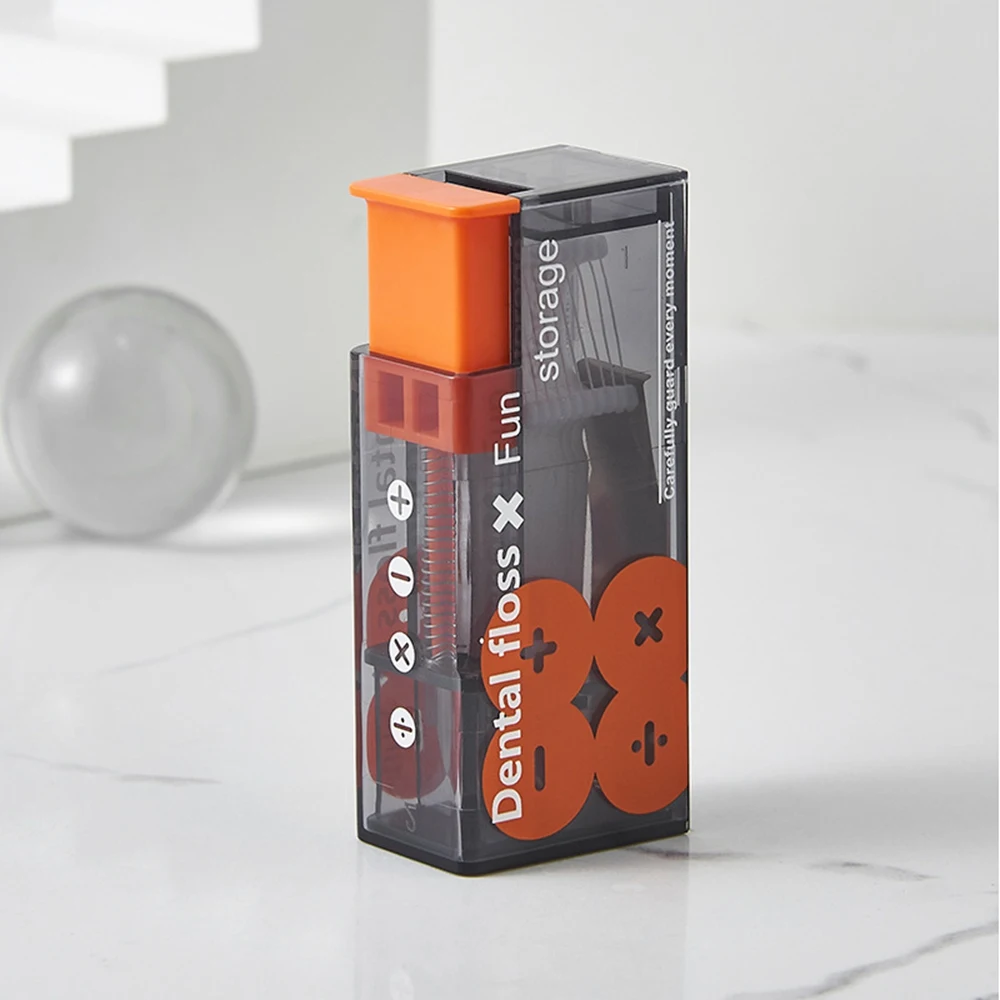 المحمولة الخيط مسواك مجموعة مع أنبوب التخزين ، فرشاة بين الأسنان ، اختيار الخيط الأسنان ، منظف الأسنان ، 10 قطعة لكل صندوق