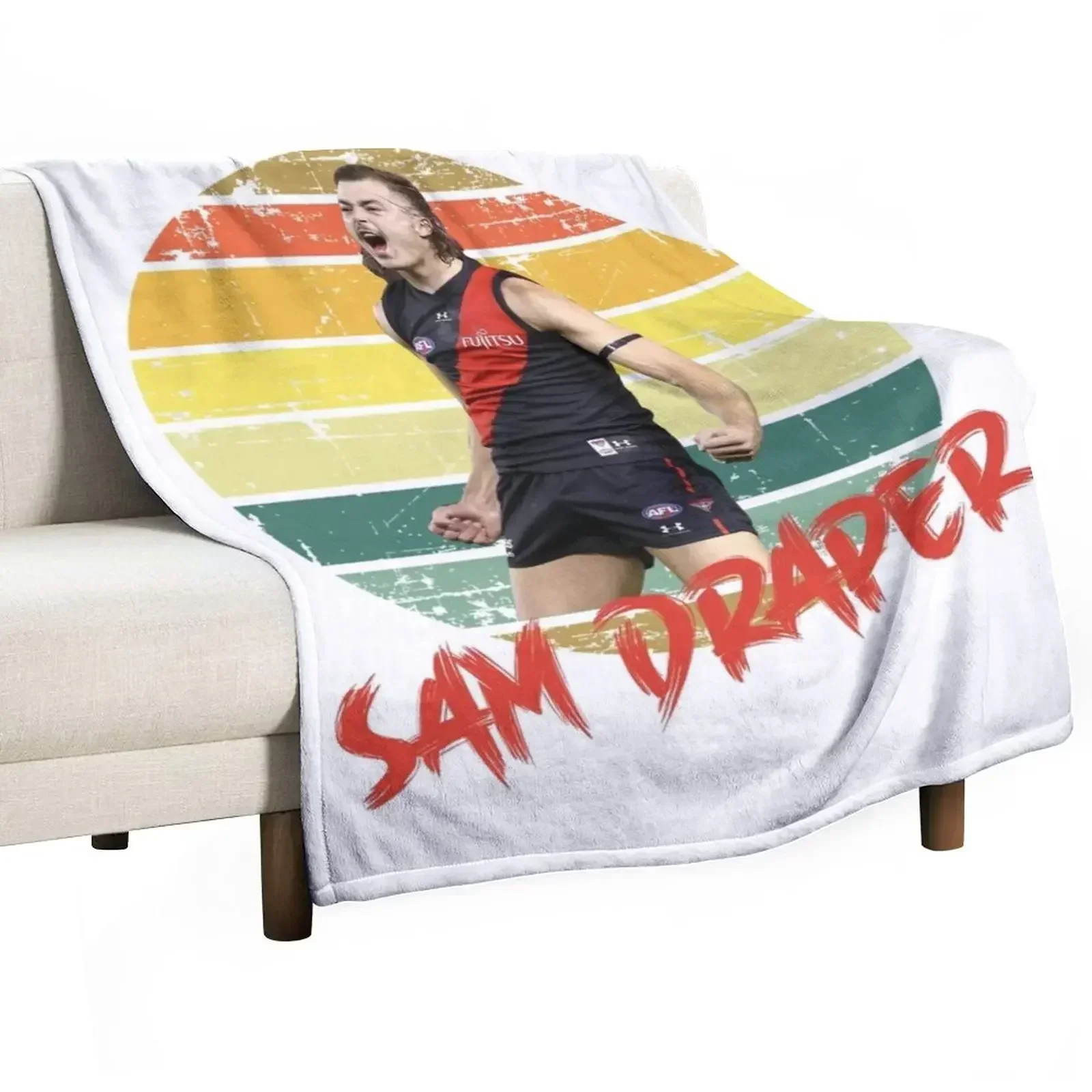 New sam draper vintage sun Throw Blanket Plush Camping Designers Blankets