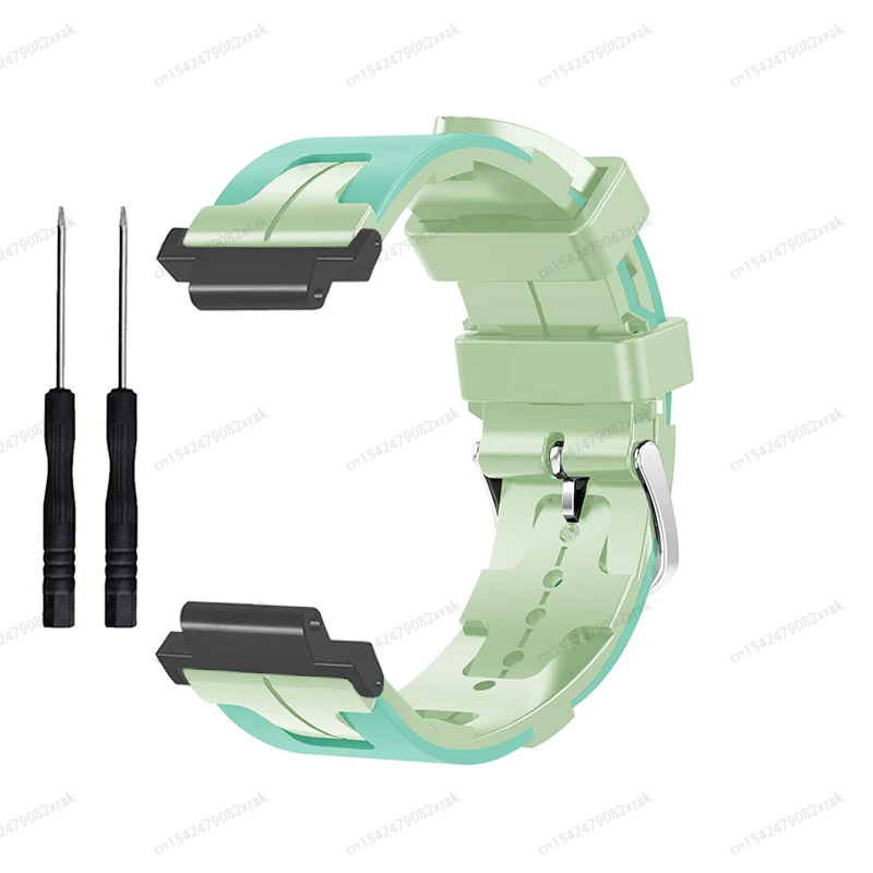 H-pattern dual color silicone Strap Applicable To Garmin Forerunner 735 XT 230 235 235lite 620 630 Approach S20/S5/S6 Watchband