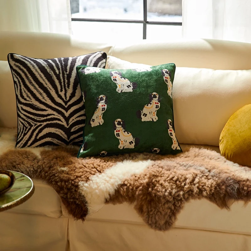 Luxury Caramel Tiger Print Gold Brown Color Cushion Cover Decorative Pillow Case Art House Sofa Chair Bedding Coussin