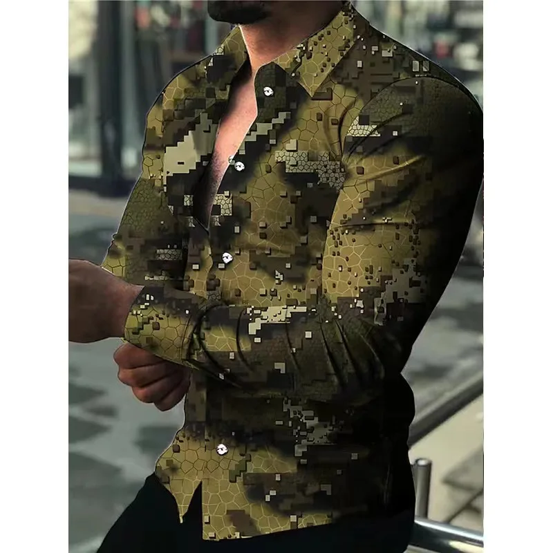 

Длинный свек с 3D принтом, повседневный, с отложным воротником, полиэфирная ткань, летняя мода, облегающий крой M irt, европейский сле