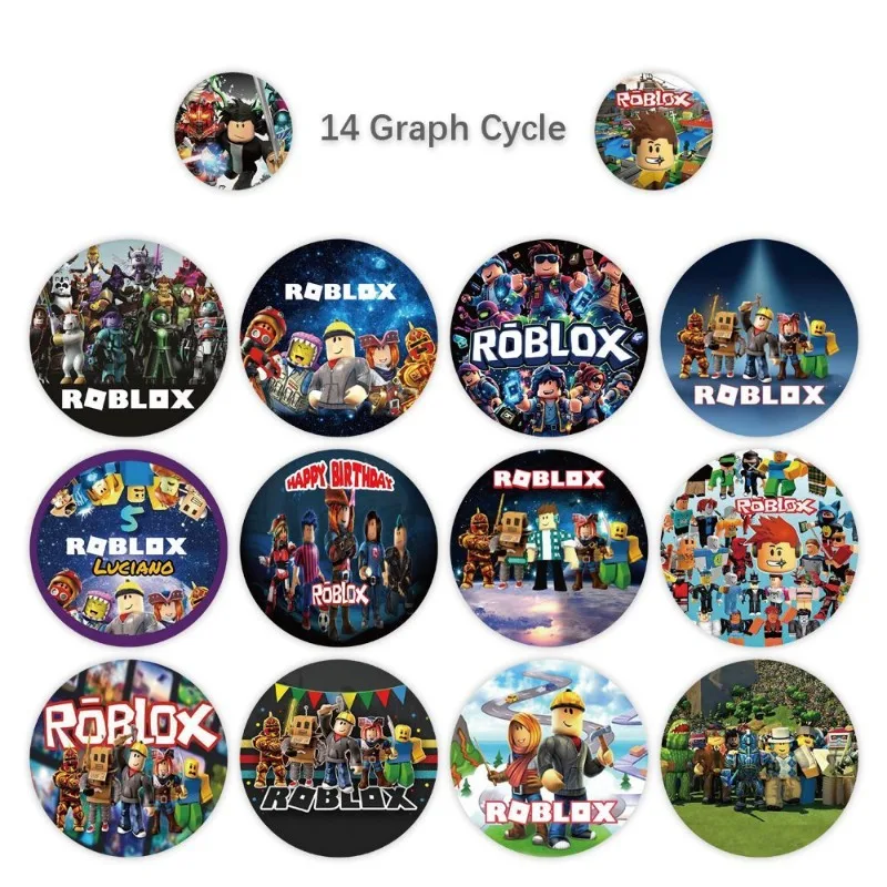 1000Pcs Cartoon Roblox Sticker Notebook Cup Mobile Phone Gift Bags Decorative Stickers Anime Virtual World Game Gifts