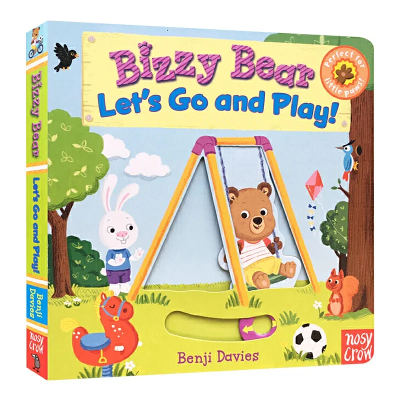 

Бизи Медведь Let's Go and Play, Детские книги в возрасте 3, 4, 5, 6 лет, английские книжки с картинками, 9780763658809