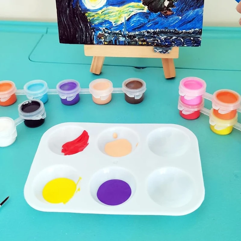 Ensemble de mini bandes de peinture acrylique pour enfants et adultes, idéal pour les fêtes d'anniversaire, les irritations à la maison, les cadeaux de chambre