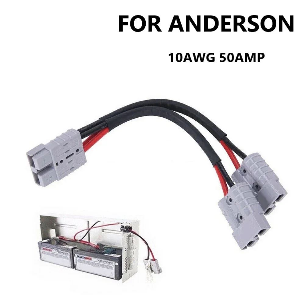 

25 Cm Plug Connector with Cable 10AWG Double Y Adapter For Anderson 50A Electrical Equipment Supplies