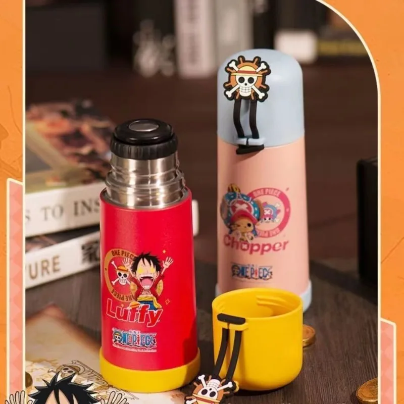 One Piece Luffy Chopper Cartoon Stainless Steel Insulated Cup Creative Personalized Children's Strap Large Capacity Water Cup