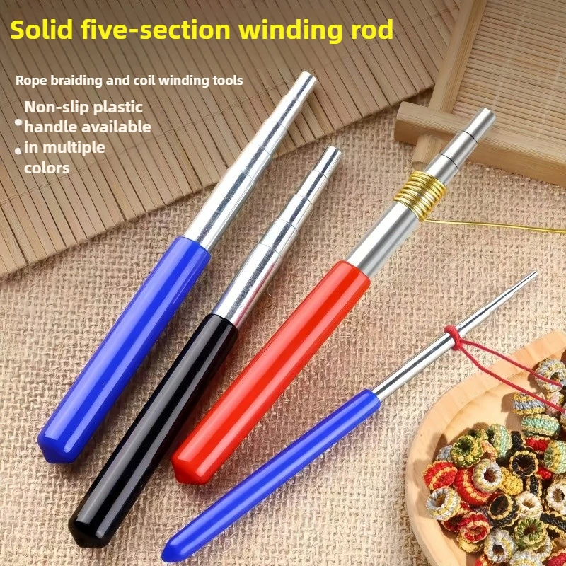 Solid Metal 5-Segment Wire Winder - DIY Jewelry Coil Wrapping Tool Set for Handcraft Ring Bracelet Making
