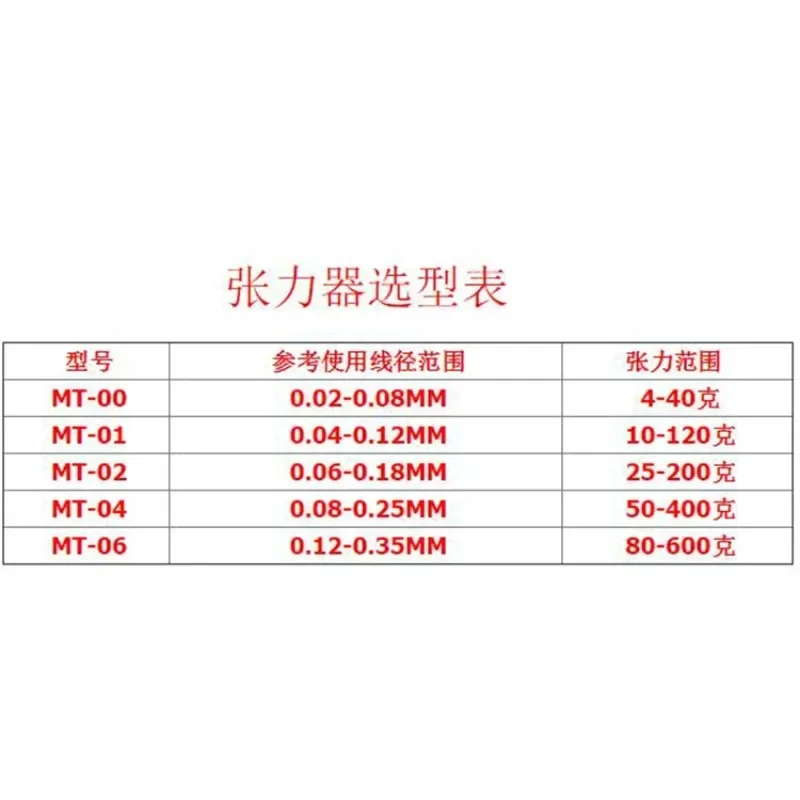 Vertical tension 4-600g, wire diameter 0.02-0.35mm, winding machine accessories, winding magnetic tensioner