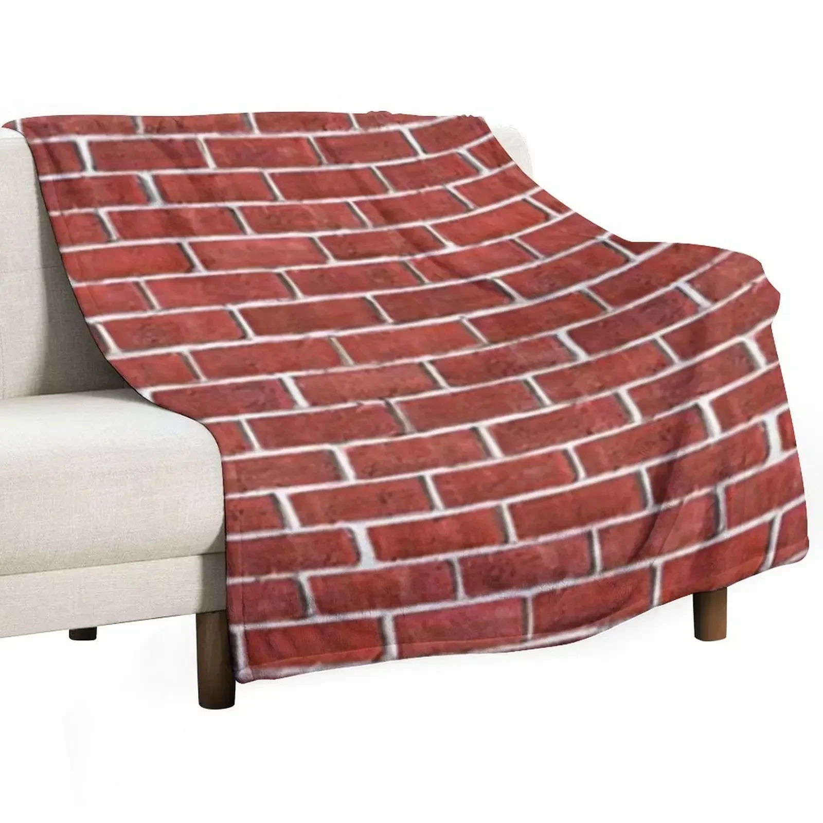 Brick wall Pattern Red Brick Throw Blanket Beautifuls warm winter Furry Giant Sofa Comforter Extra Large Throw Blankets