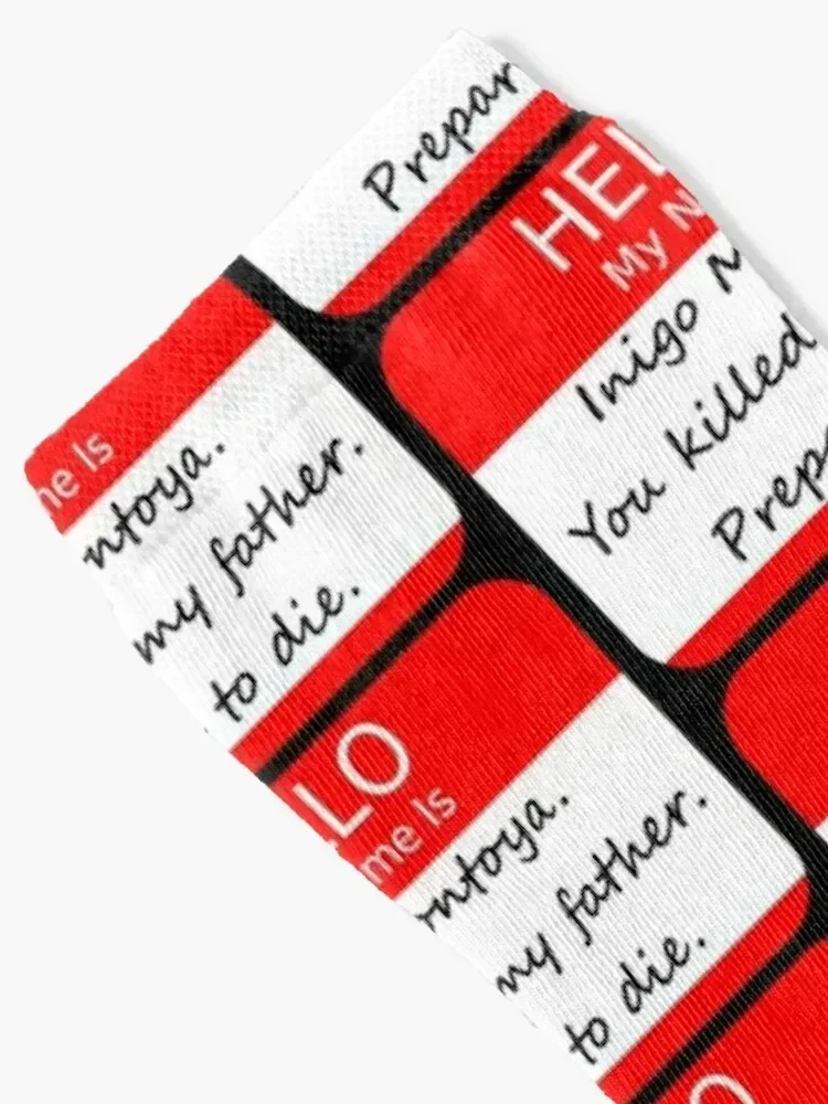 Hello My Name Is (Inigo Montoya. You Killed My Father. Prepare To Die.) Socks winter thermal short Designer Man Socks Women's