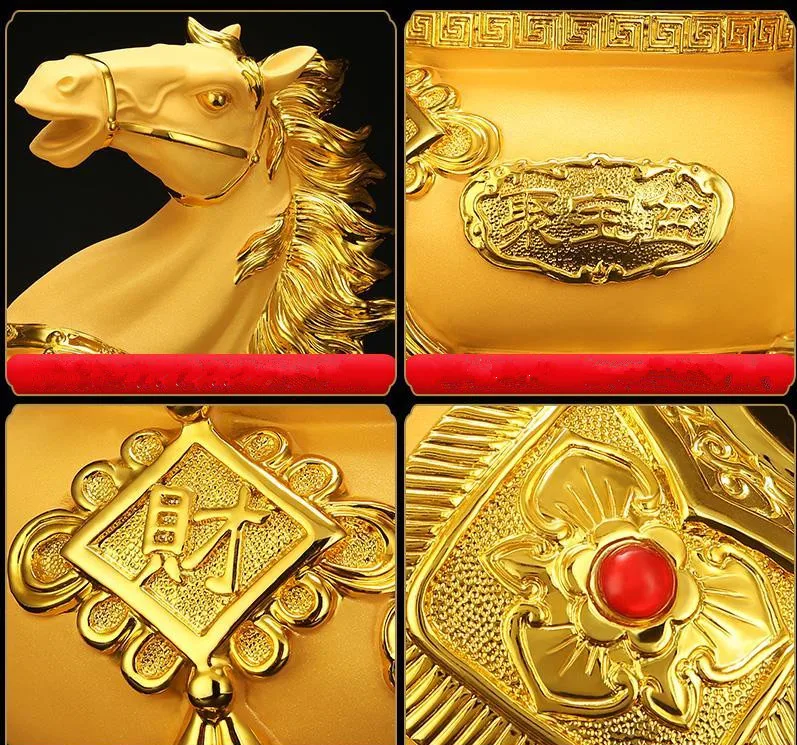 Horse To Success Lucky Ornaments Porch Living Room Indoor TV Cabinet Opening Decoration Gifts