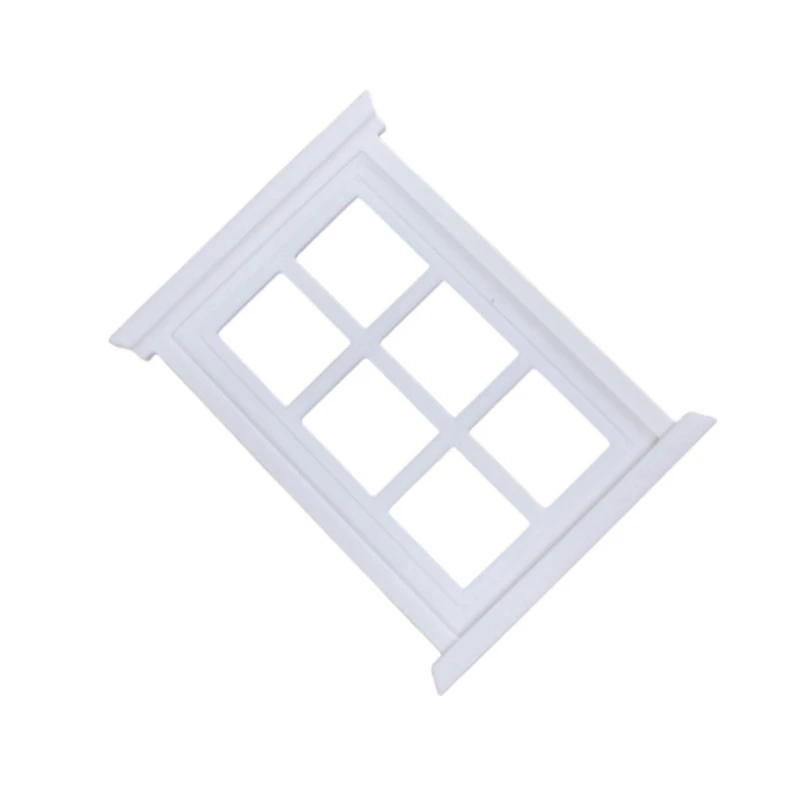 

Miniature White Window For DIY Dollhouses Accessories And Crafts 15UB