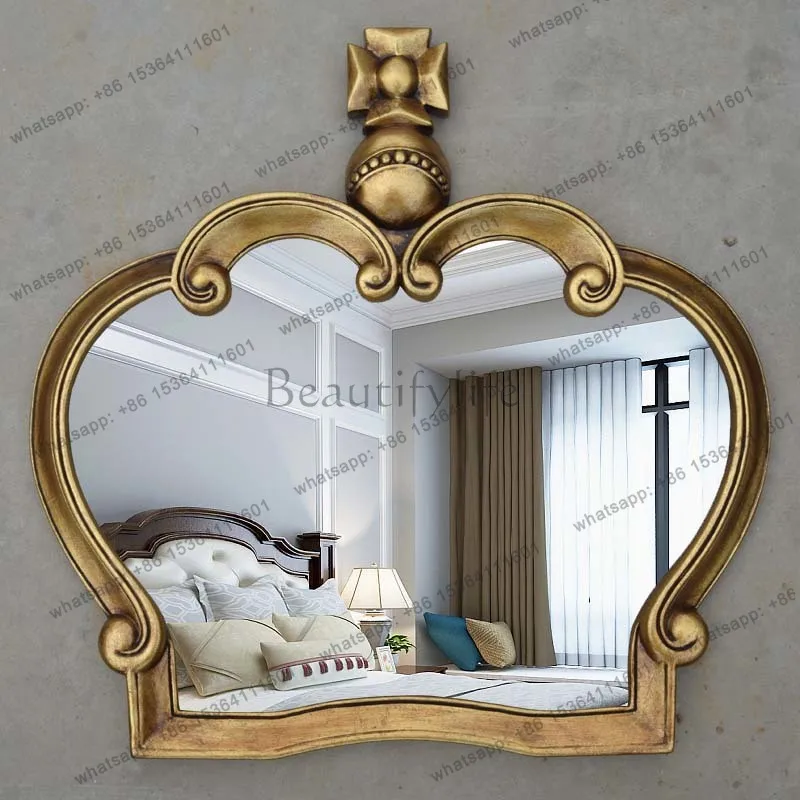 Cheap Creative Mirror Accent Luxury Design Interior Fashion Frame Bedroom Makeup Mirror Dressing Table Spiegels Home Products