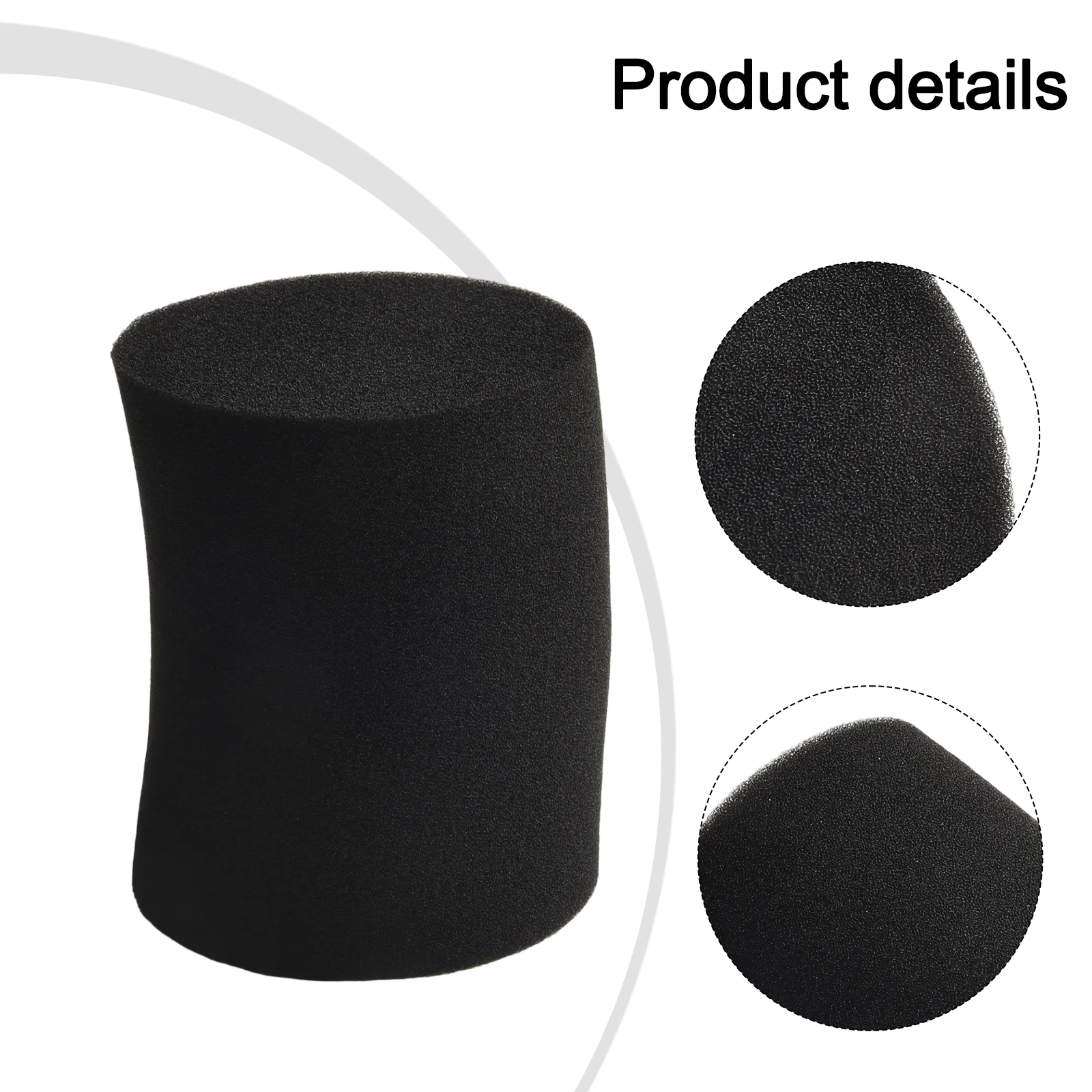 2PCS Foam Loud Speaker Port Bungs Black Sound Guide Tube Resistance Cotton Diameter 72-100mm Audio Guide Tube Cotton Bungs