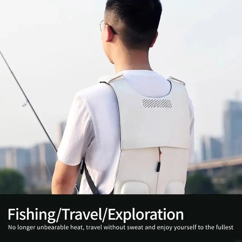 

Breathable Cooling Vest with Semiconductor Technology Cooling Waistcoat Fabric Texture for Gym and Outdoor Activity N58D