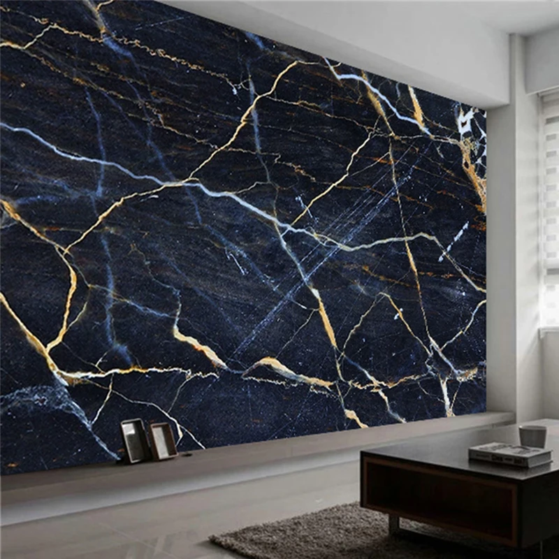 

Custom Mural Wallpaper Modern 3D Marble Texture Wall Painting Living Room TV Sofa Background Wall Decor Papel De Parede