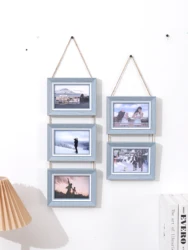 1PC 3.5x5in picture frame - Splicing wall decoration, wall hanging picture frame, for family friends and children picture frame,