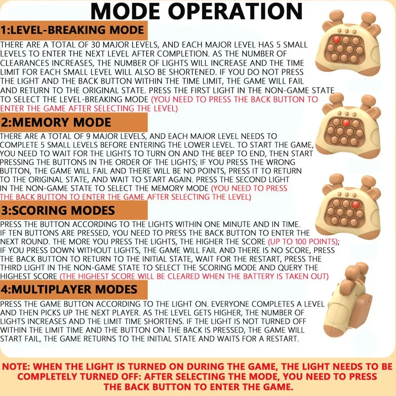 Juego Montessori de empuje rápido mejorado para niños y adultos, juguetes antiestrés para aliviar el estrés, Regalos divertidos para niños y niñas