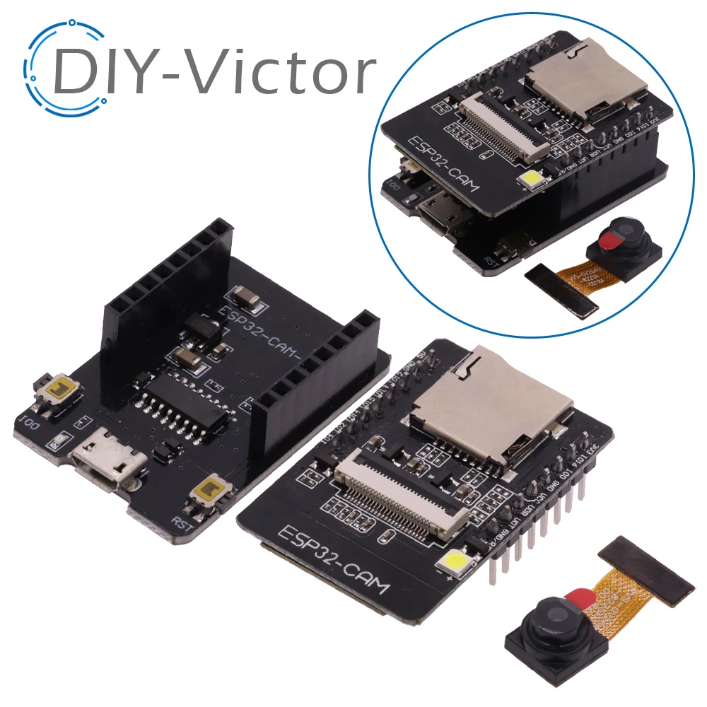 ESP32-CAM Development Board Module, ESP32 Serial para WiFi, Antena 2.4G, 5V, Bluetooth, OV2640, Módulo de Câmera, DIY