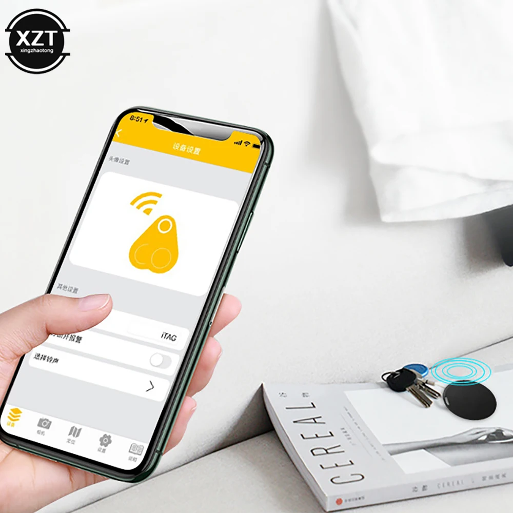Mini traqueur GPS intelligent, Bluetooth 5.0, détecteur anti-perte, alarme, animal de compagnie, enfants, sac, portefeuille, suivi des clés pour