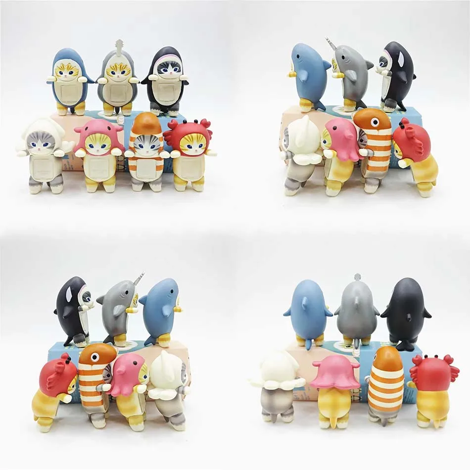 

Новинка 2026 года, Sonni HIPPERS & Shark Cat Fushandi Party Series, слепая коробка, модное игровое украшение, креативные детские подарки на день рождения, Рождество