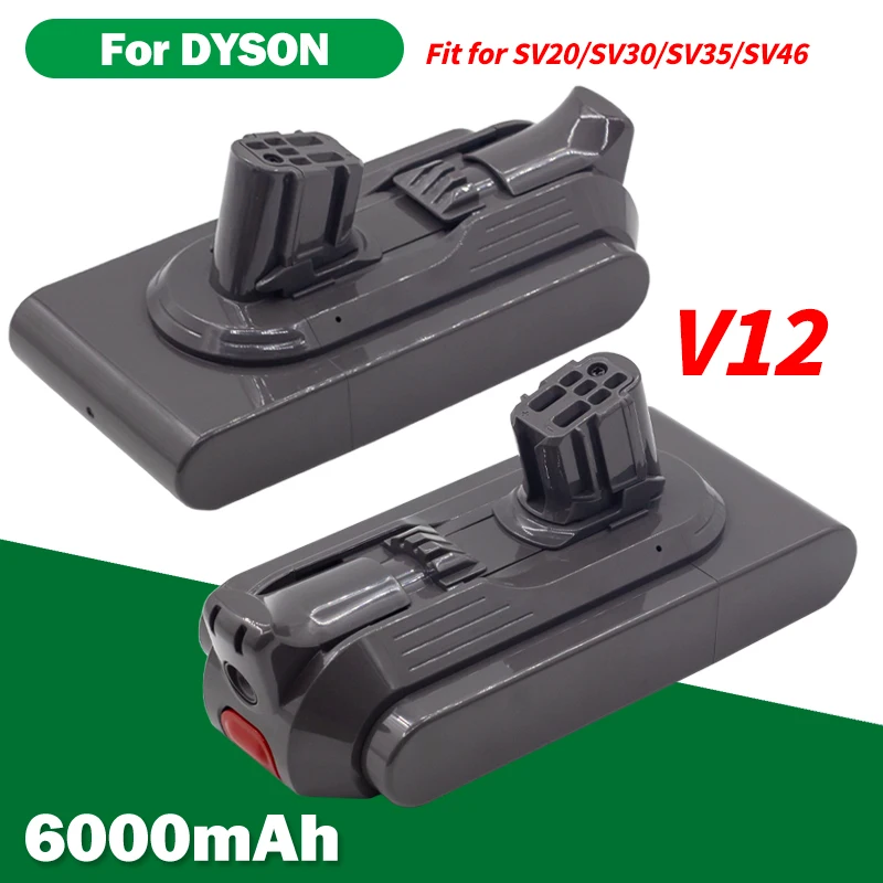 

6000mAh Battery for For Dyson V12 Detect Slim Cordless Compatible Models SV20, SV30, SV35, SV46 Vacuum Cleaner 25.5V