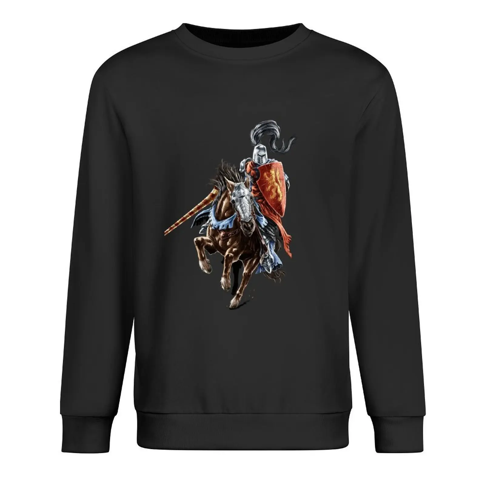 Jousting Knight Pullover male clothes mens clothing tracksuits winter clothes sweatshirts