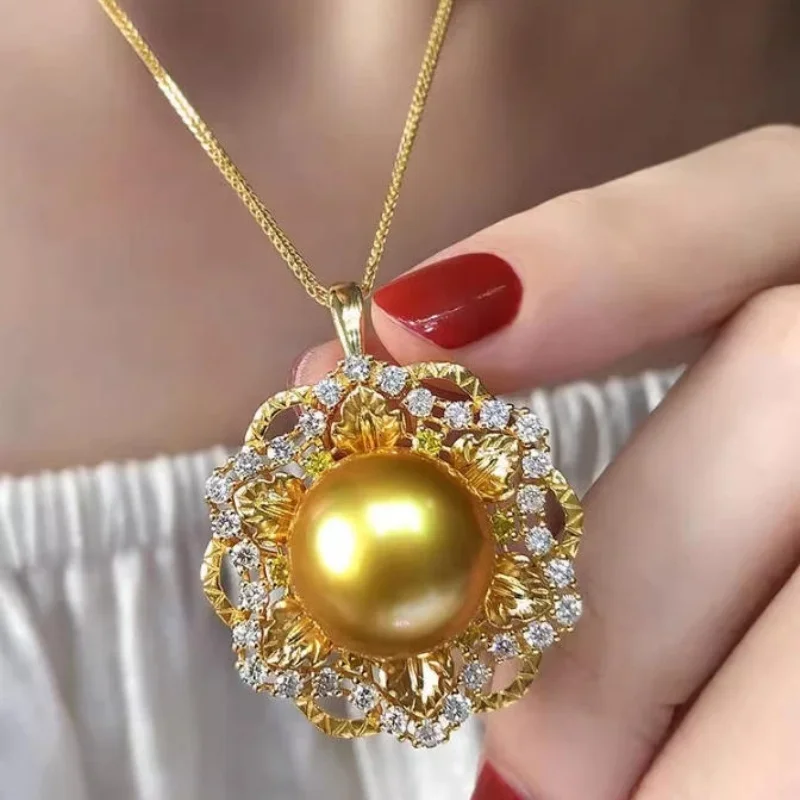 south-sea-round-gold-pearl-pendant-necklace-18-inches-925-silver-aaaa-12-11mm-elegant-jewelry-for-women