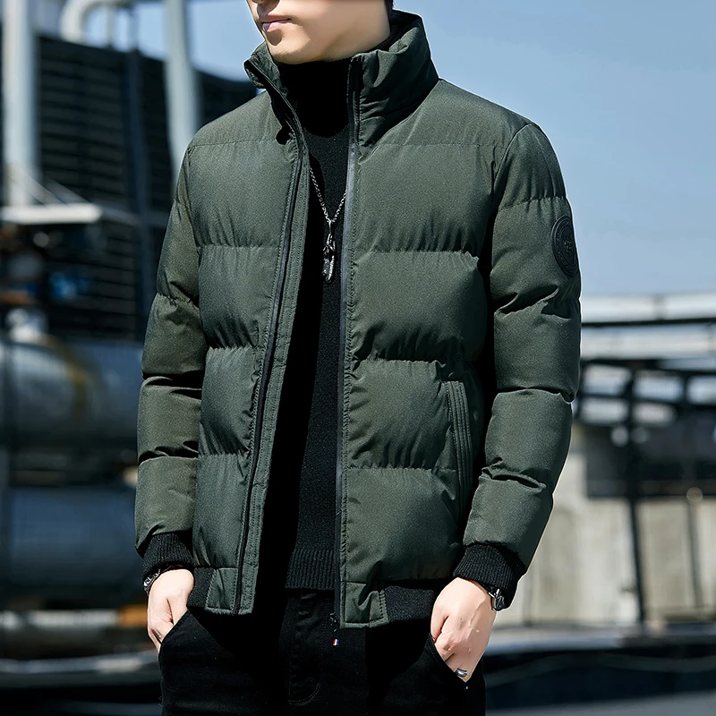 2023 New Fashion Winter Jacket Cotton Coat Down Jackets Thickened Warm and Waterproof Zipper Jacket Men Colthes