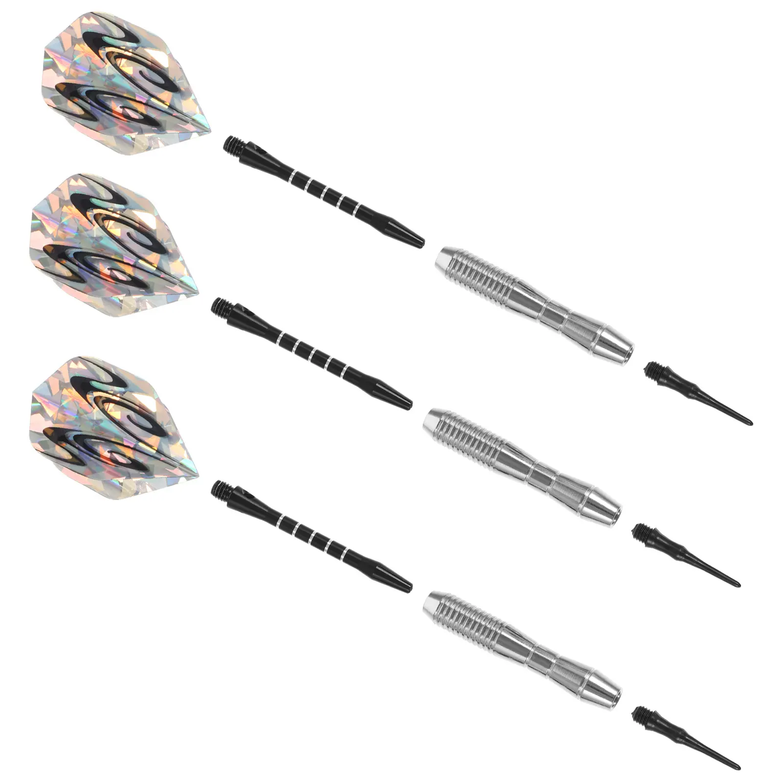 

1 set Soft Plastic Tip Plastic Toys Safe Dart Set Sports Supplies Black Shaft Outdoor Games