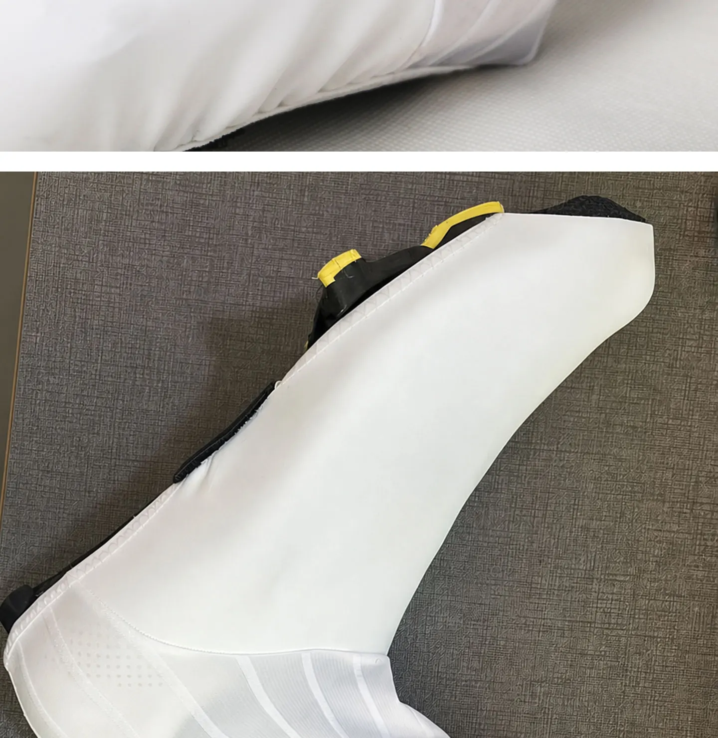 Aero Aerodynamische, ultraleichte, gewebte Fahrradschuhüberzüge, wind- und wasserdicht, für Rennräder, professionelle Team-Zeitfahrräder, verbesserte Fahrradausrüstung für Herren und Damen, Dh-S02 – Detail 8